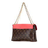 ルイ ヴィトン モノグラム パラス チェーン ショルダーバッグ M50070 ローズリッチ ブラウン PVC レザー レディース LOUIS VUITTON 【中古】